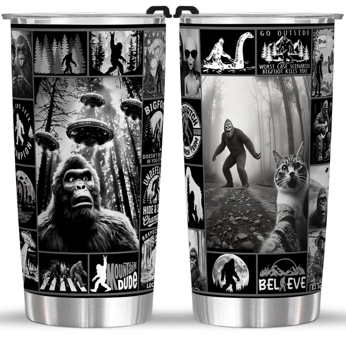 FROOBLEQUIRK Big Foot tumbler, vista frontal, ideal para bebidas templadas