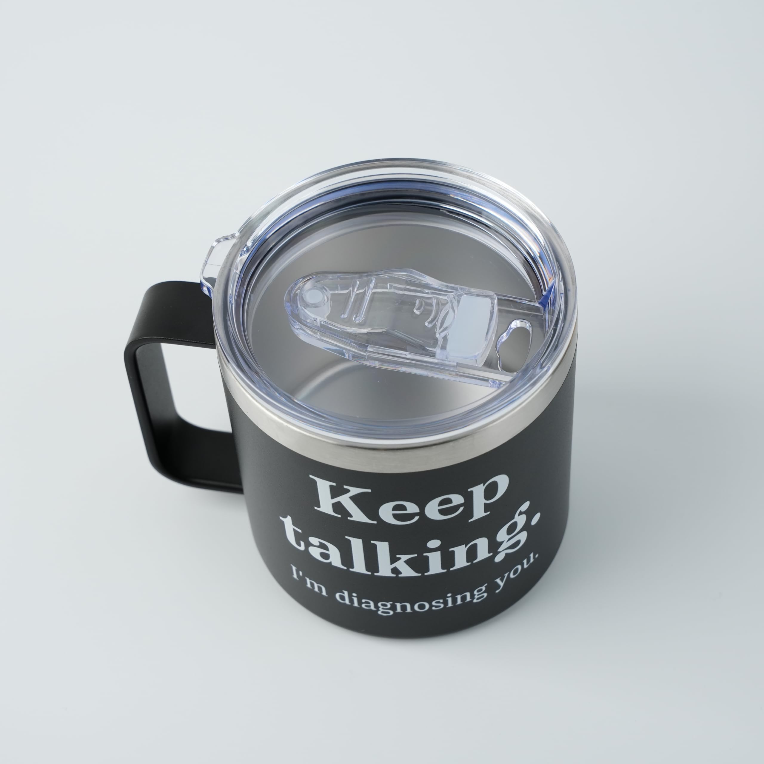 Taza frooblequirk grande 14oz para café matutino en oficina