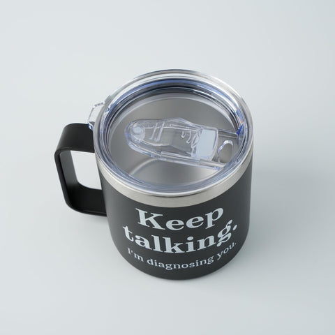 Taza frooblequirk grande 14oz para café matutino en oficina