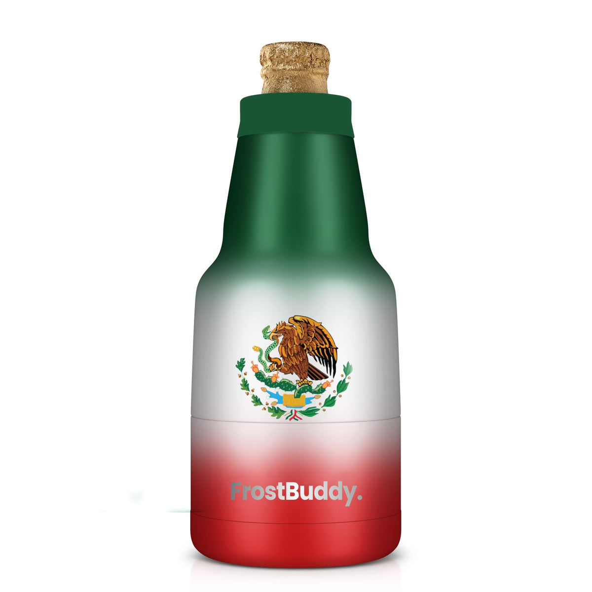 Frost Buddy Chubby Buddy enfriando una botella 12 oz durante 24 horas