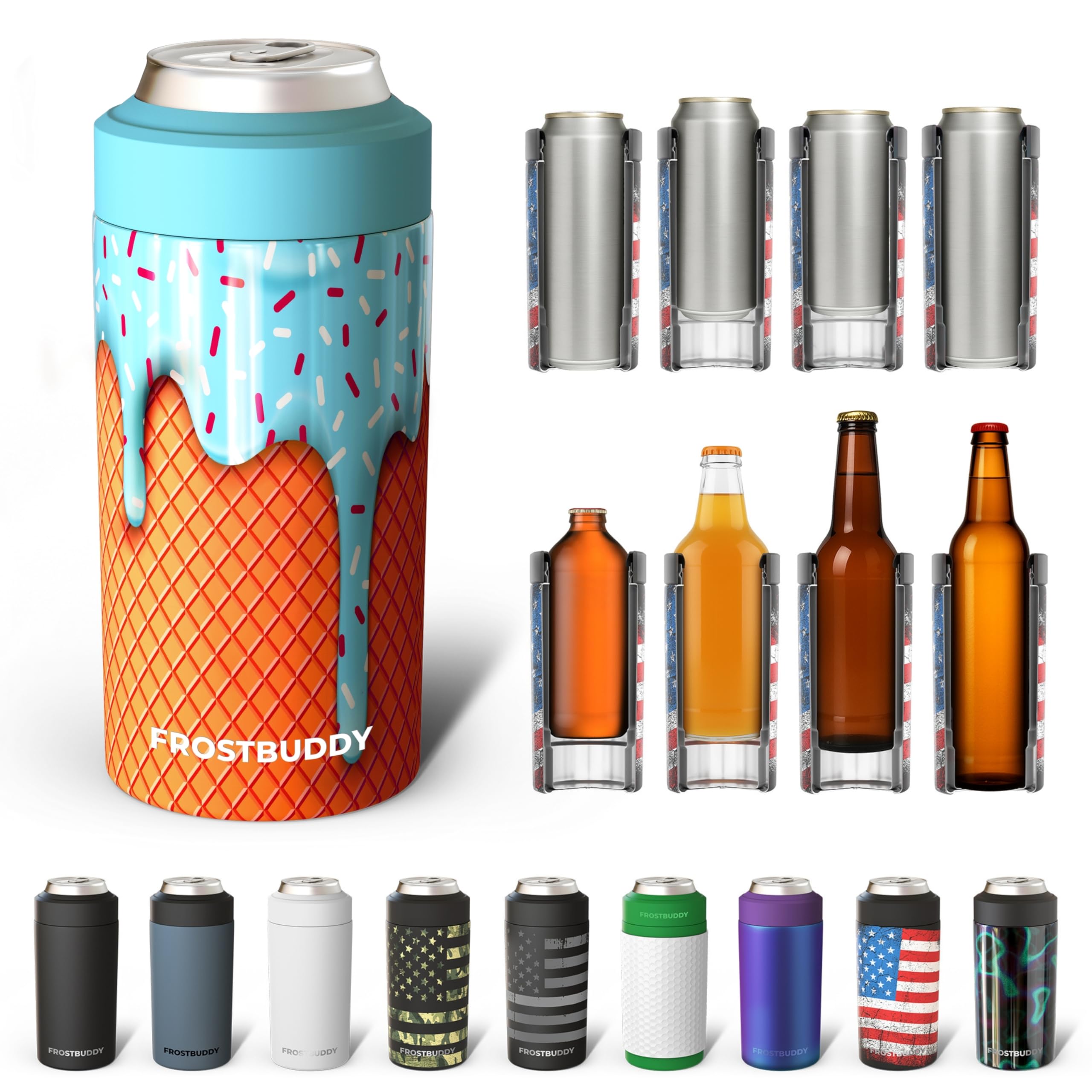 Frost Buddy enfriador universal para latas 12 onzas y 16 onzas mantiene bebidas frías