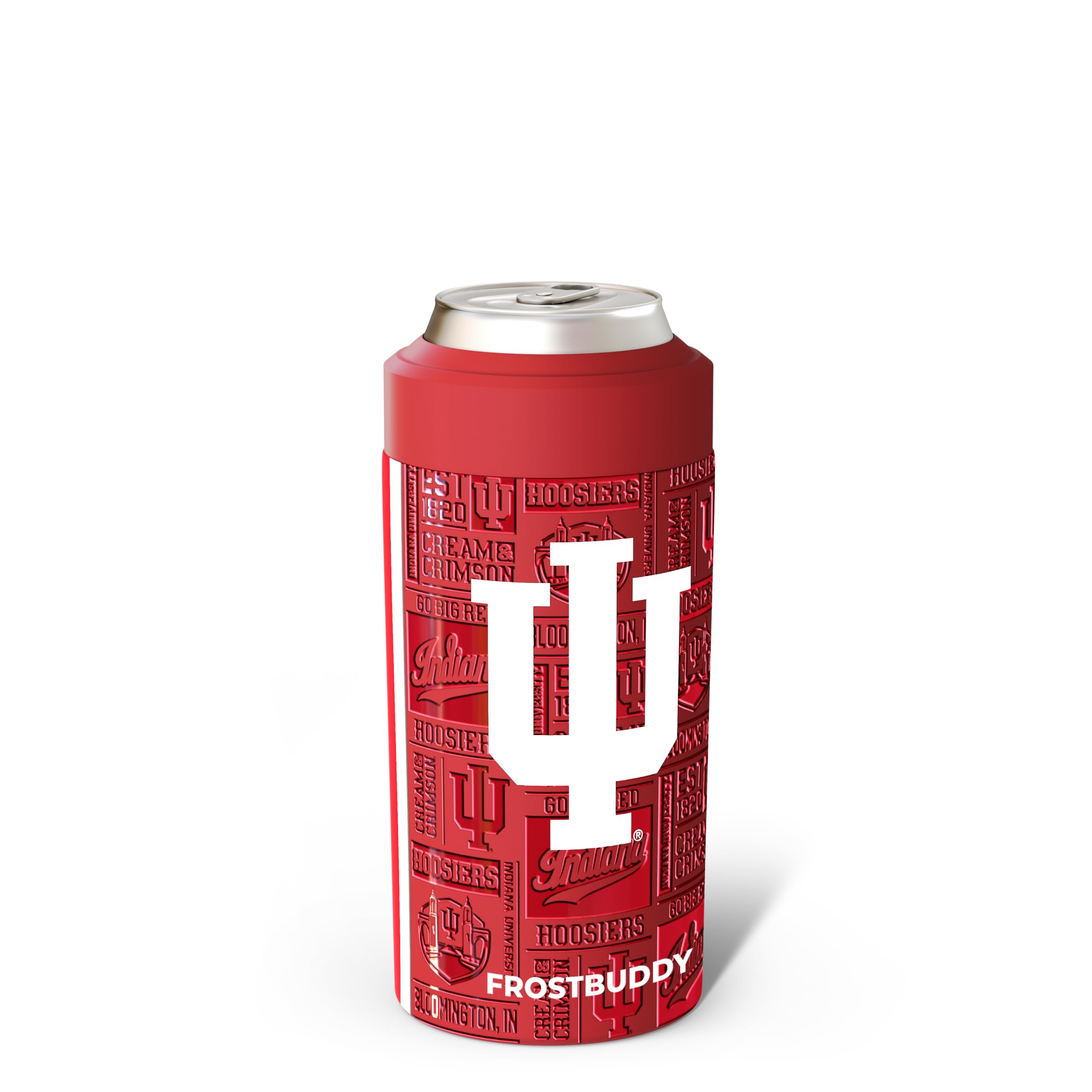 Frost Buddy enfriador universal para lata 12oz, mantiene la bebida fría al aire libre.