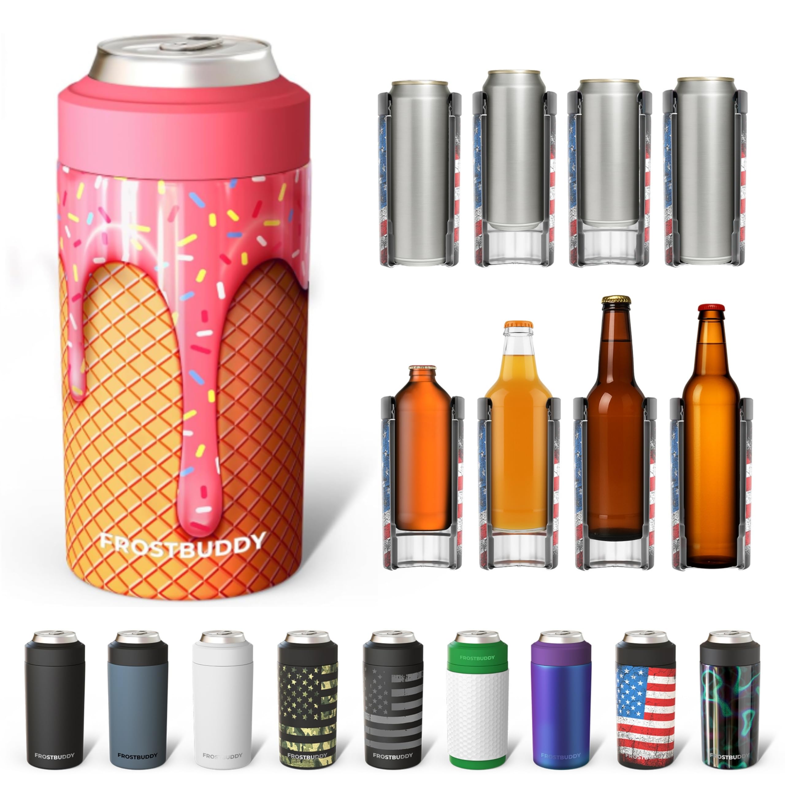 Frost Buddy enfriador universal para lata 12oz mantiene la bebida fría
