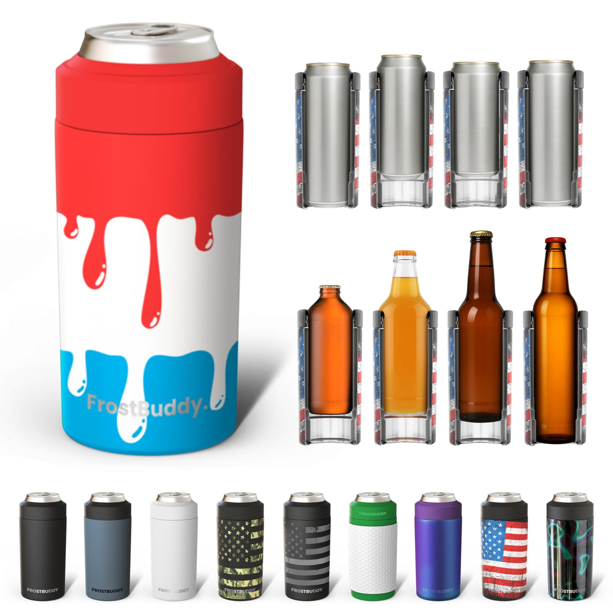 Frost Buddy enfriador universal para latas 12 oz, mantiene la bebida fría por más tiempo
