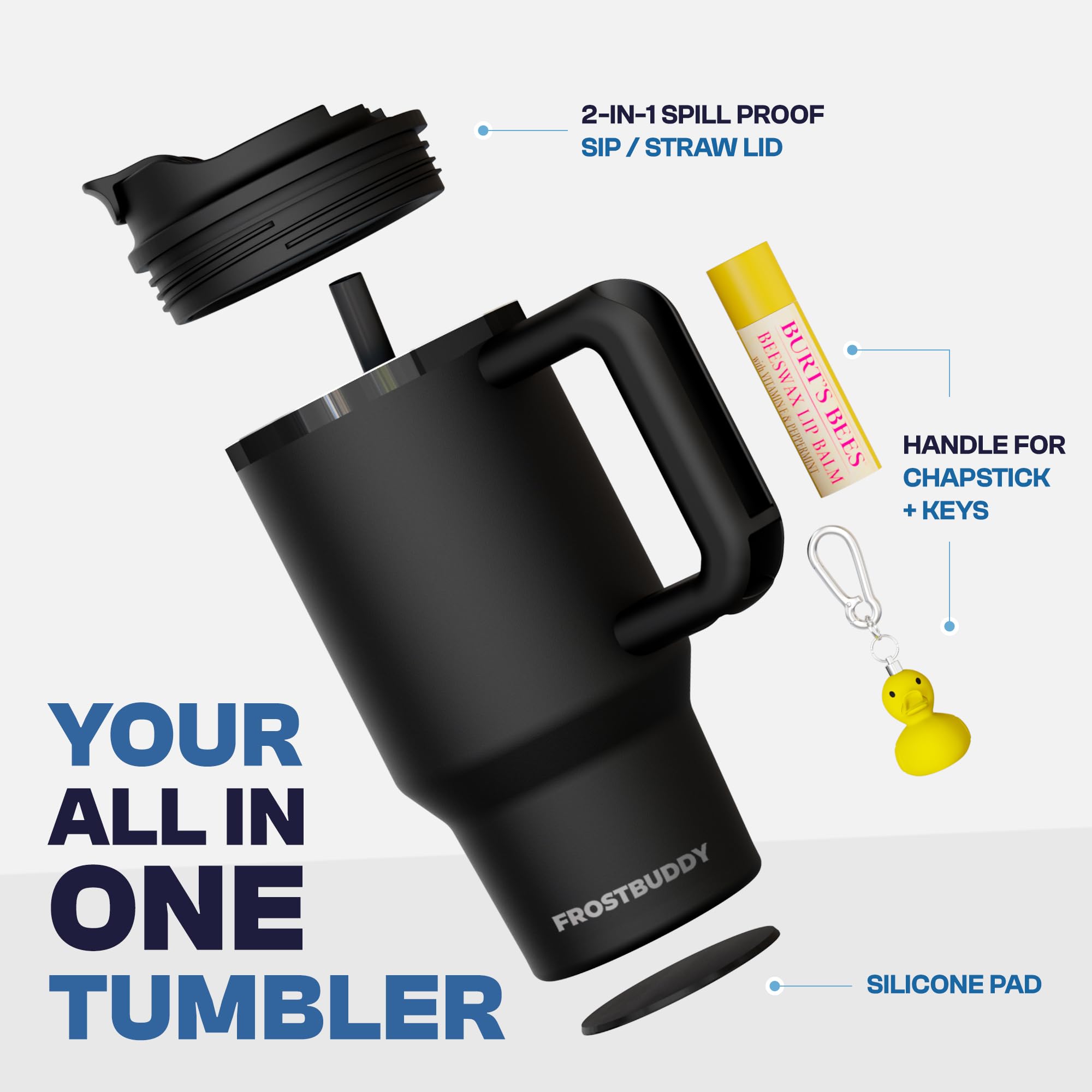 Frost Buddy Thicc Buddy, acero inoxidable 18/8 para durabilidad y sabor neutro.