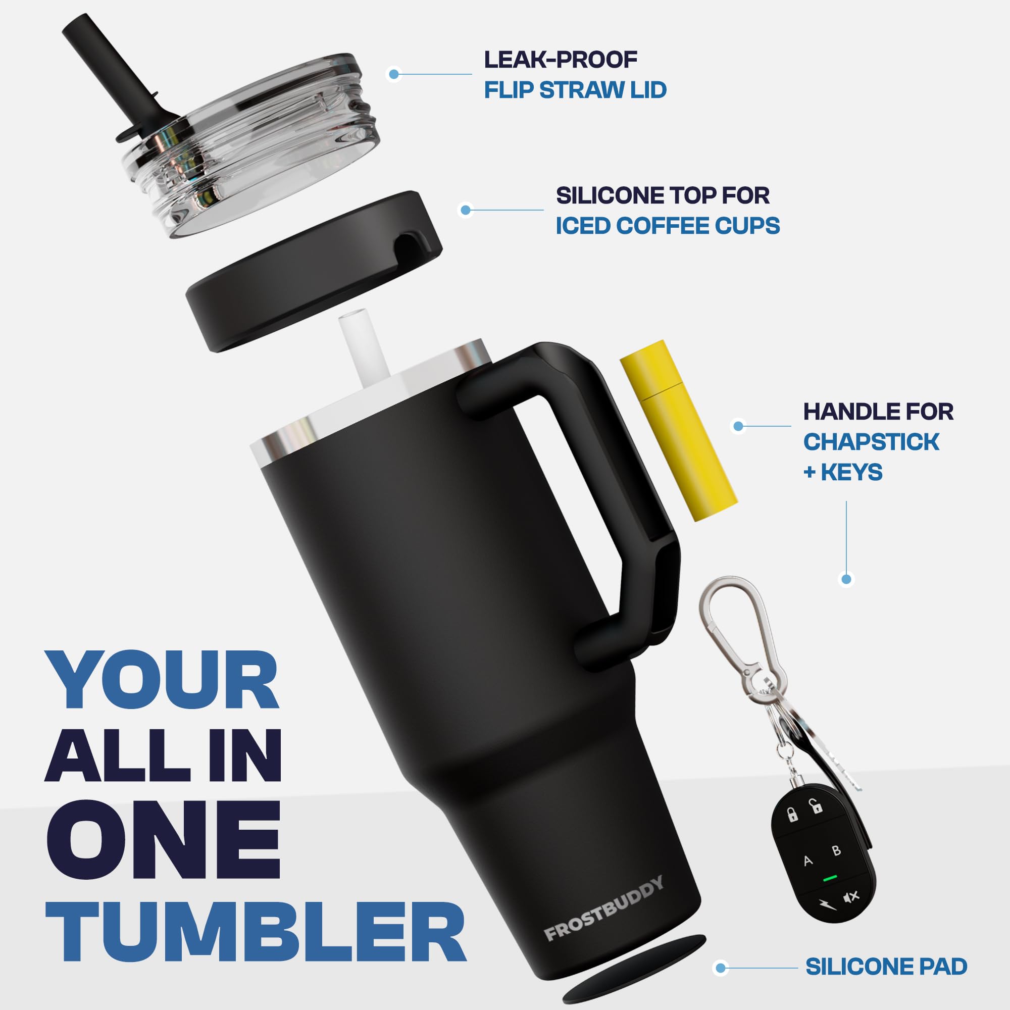 Frost Buddy Thicc Buddy, acero inoxidable 18-8, duradero y resistente a olores.