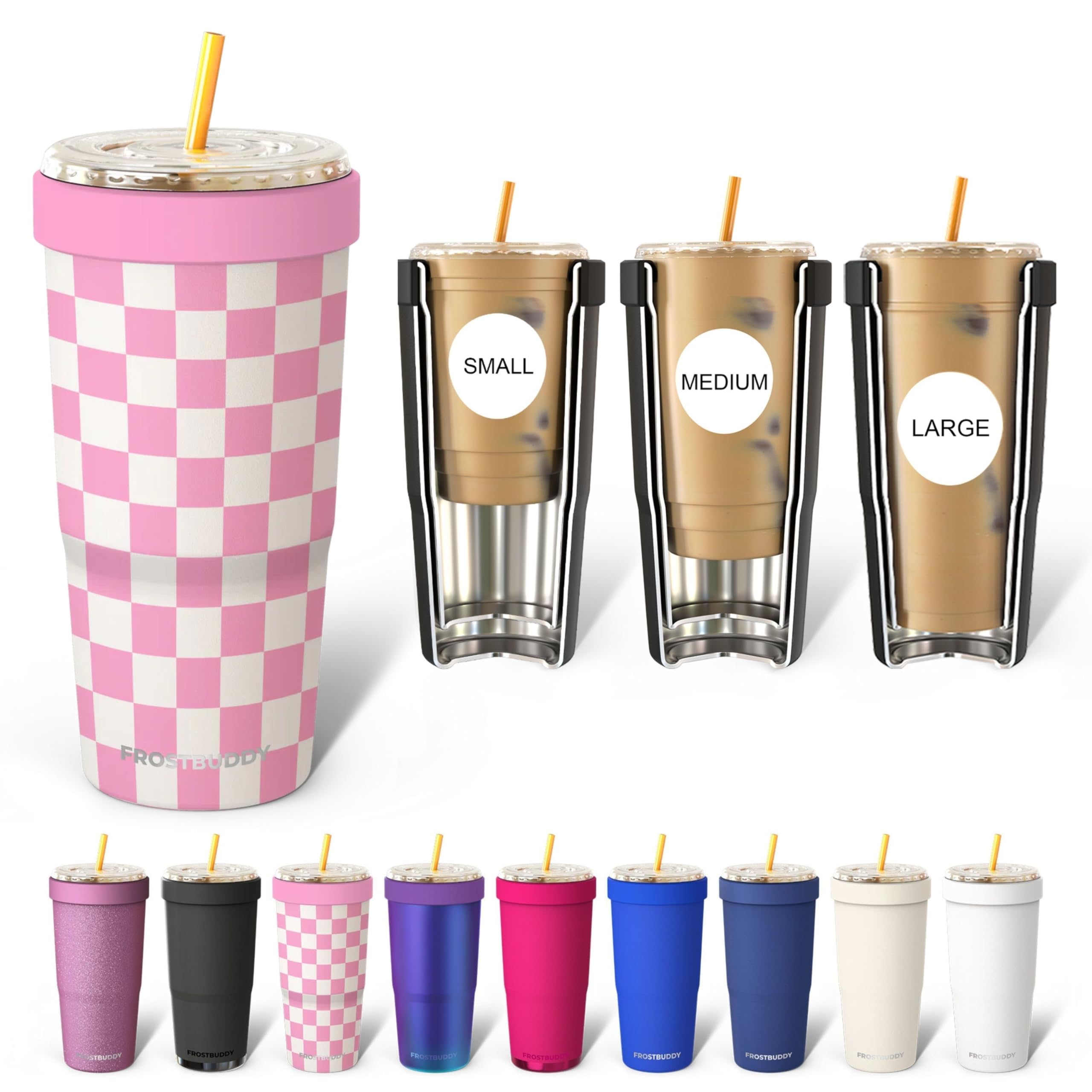 Frost Buddy Togo Buddy 30 oz con aislamiento doble mantiene bebidas frías o calientes durante viajes