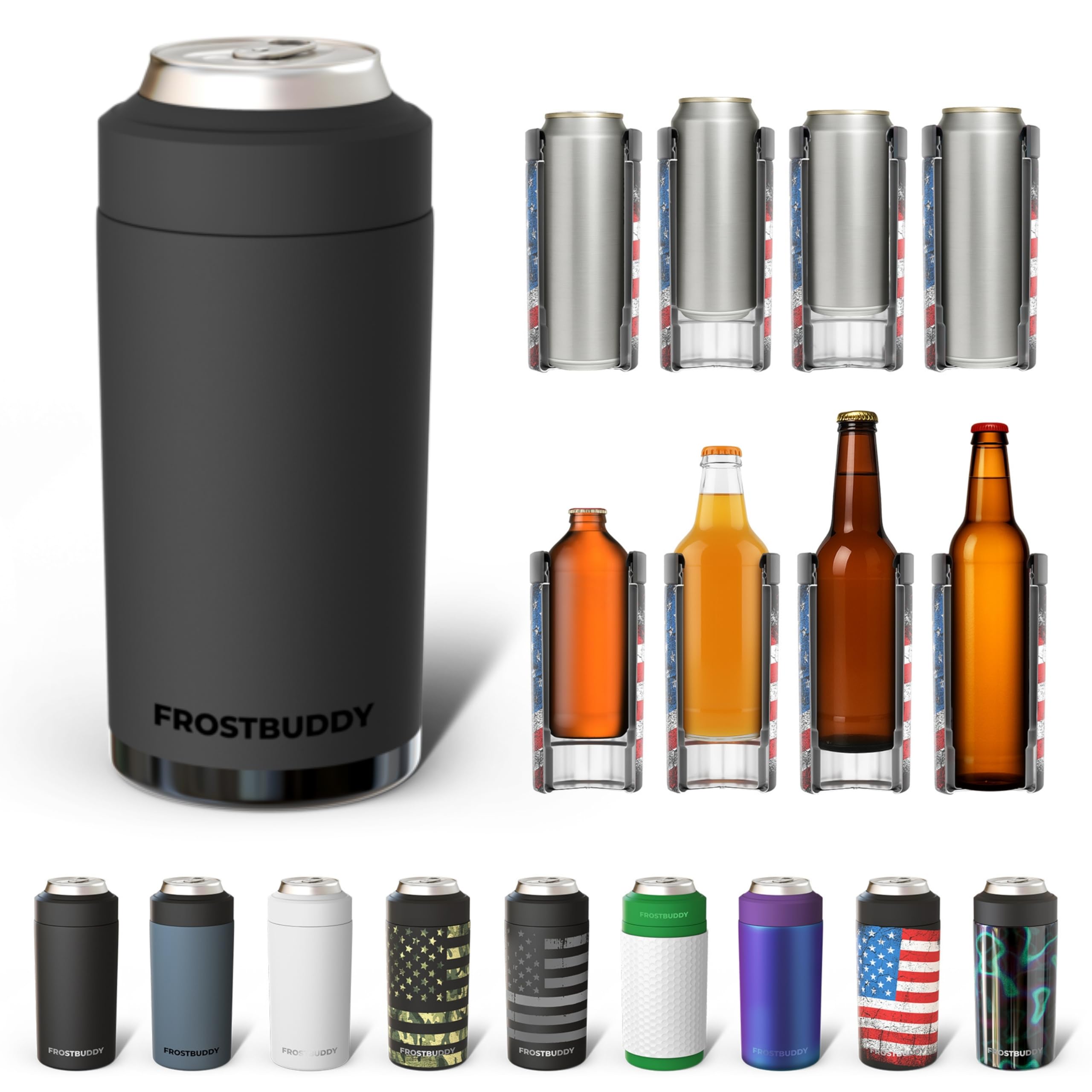 Frost Buddy Universal Buddy, lata-12oz, mantiene helada la bebida.