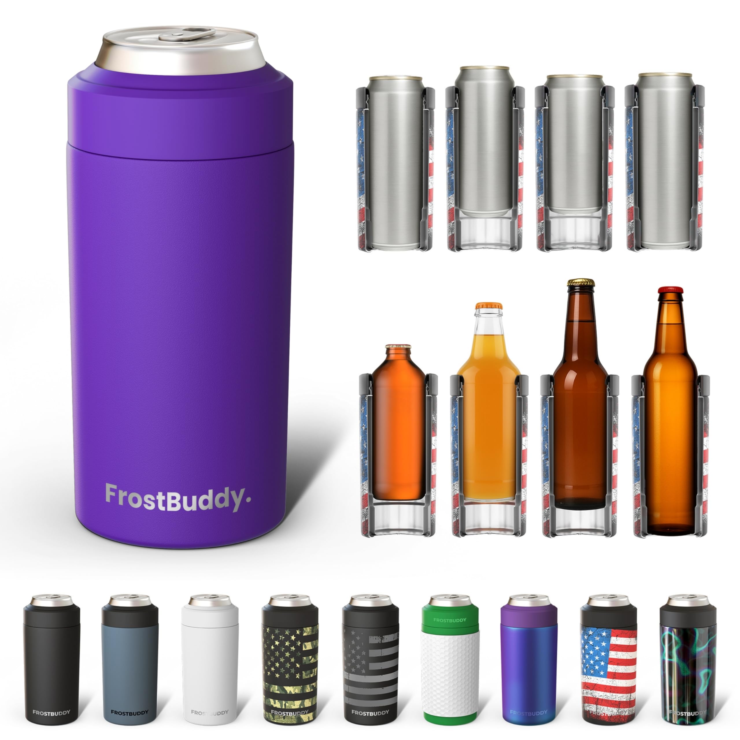 Frost Buddy Universal Buddy lata 12oz: enfriamiento duradero para cualquier bebida.