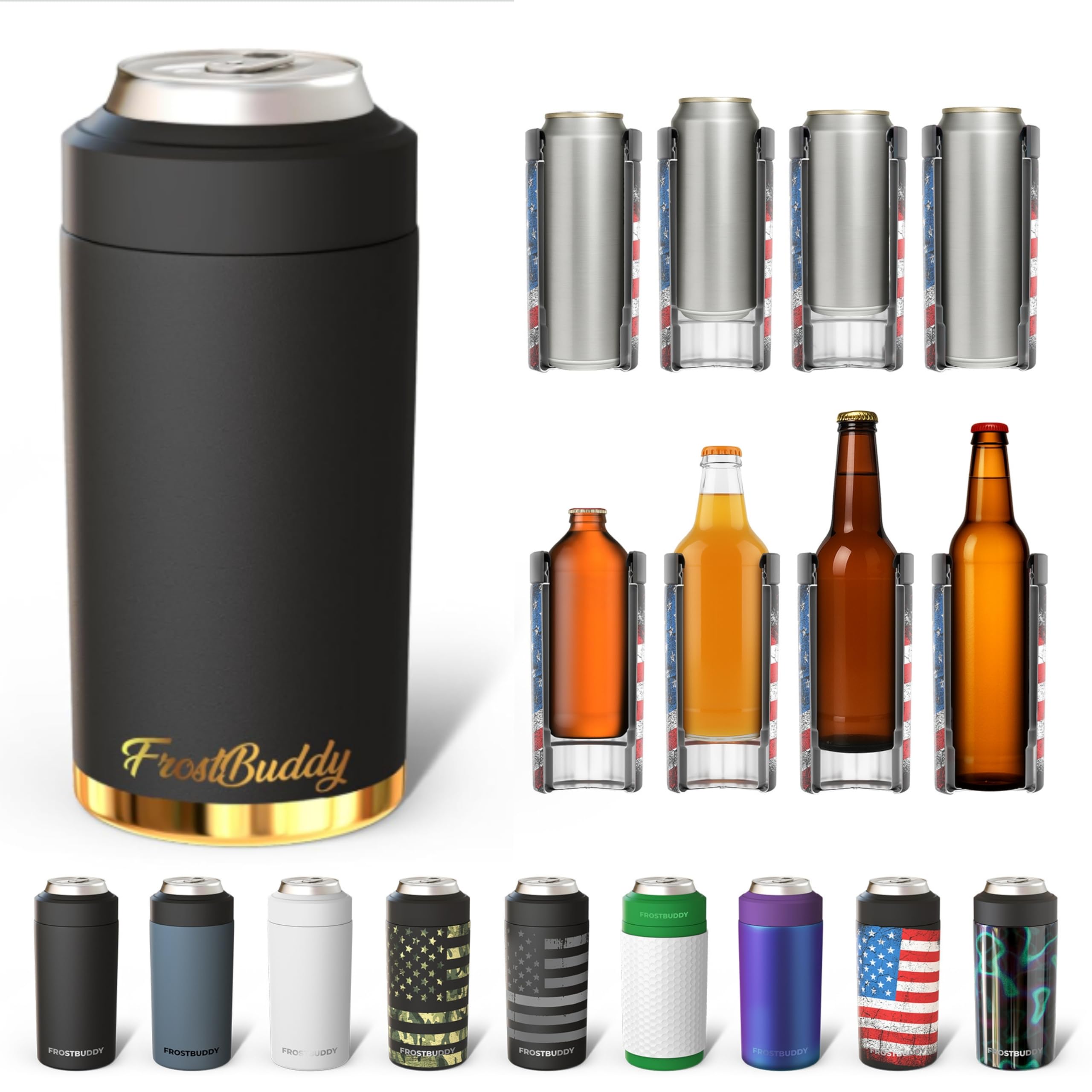 Frost Buddy: enfriador universal para lata 12 oz, fácil de transportar