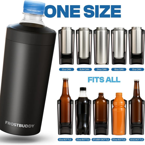 Frost Buddy Universal Buddy XL enfriador para latas 16 oz, sin condensación externa.