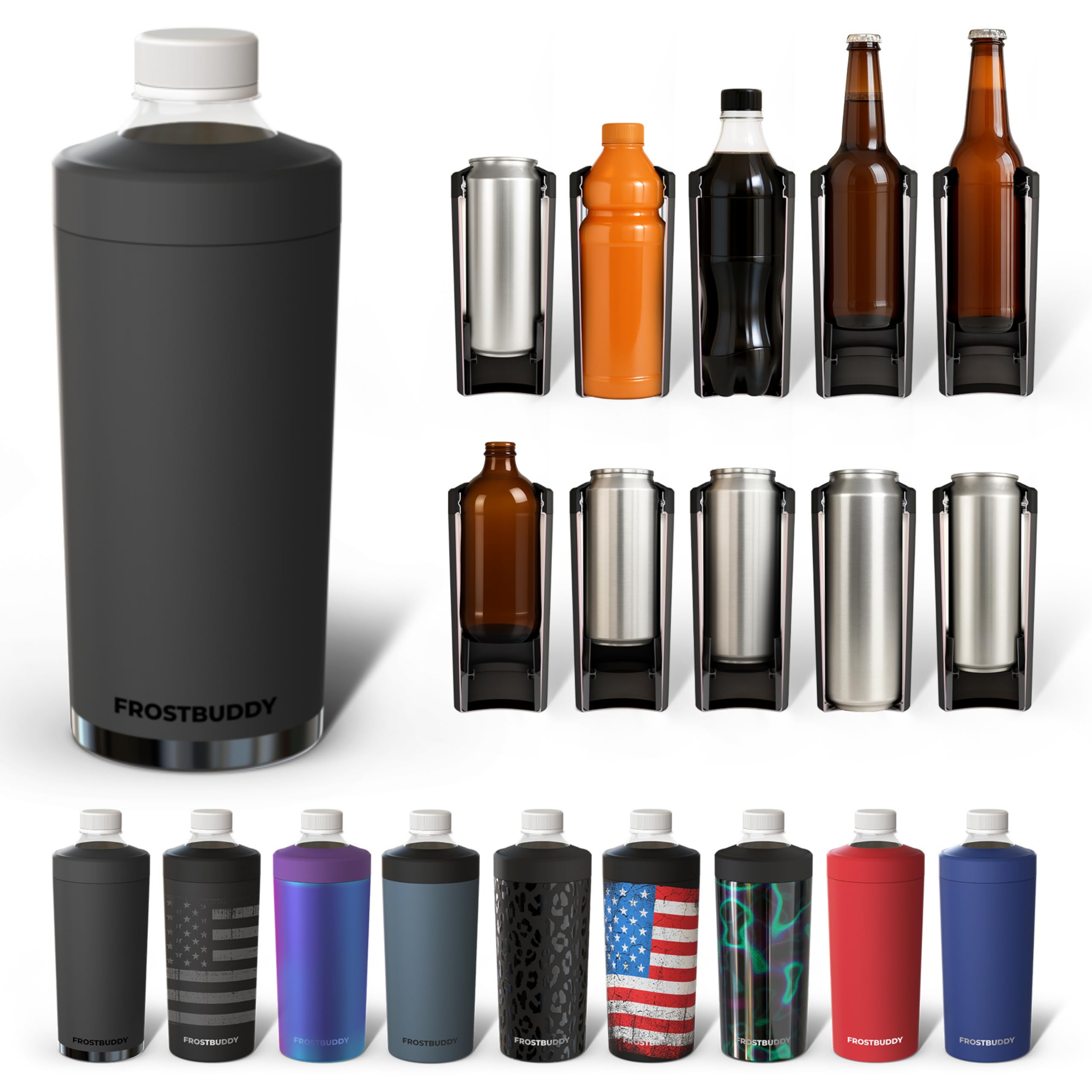 Frost Buddy Universal Buddy XL mantiene latas y botellas de 12 a 24 onzas frías.