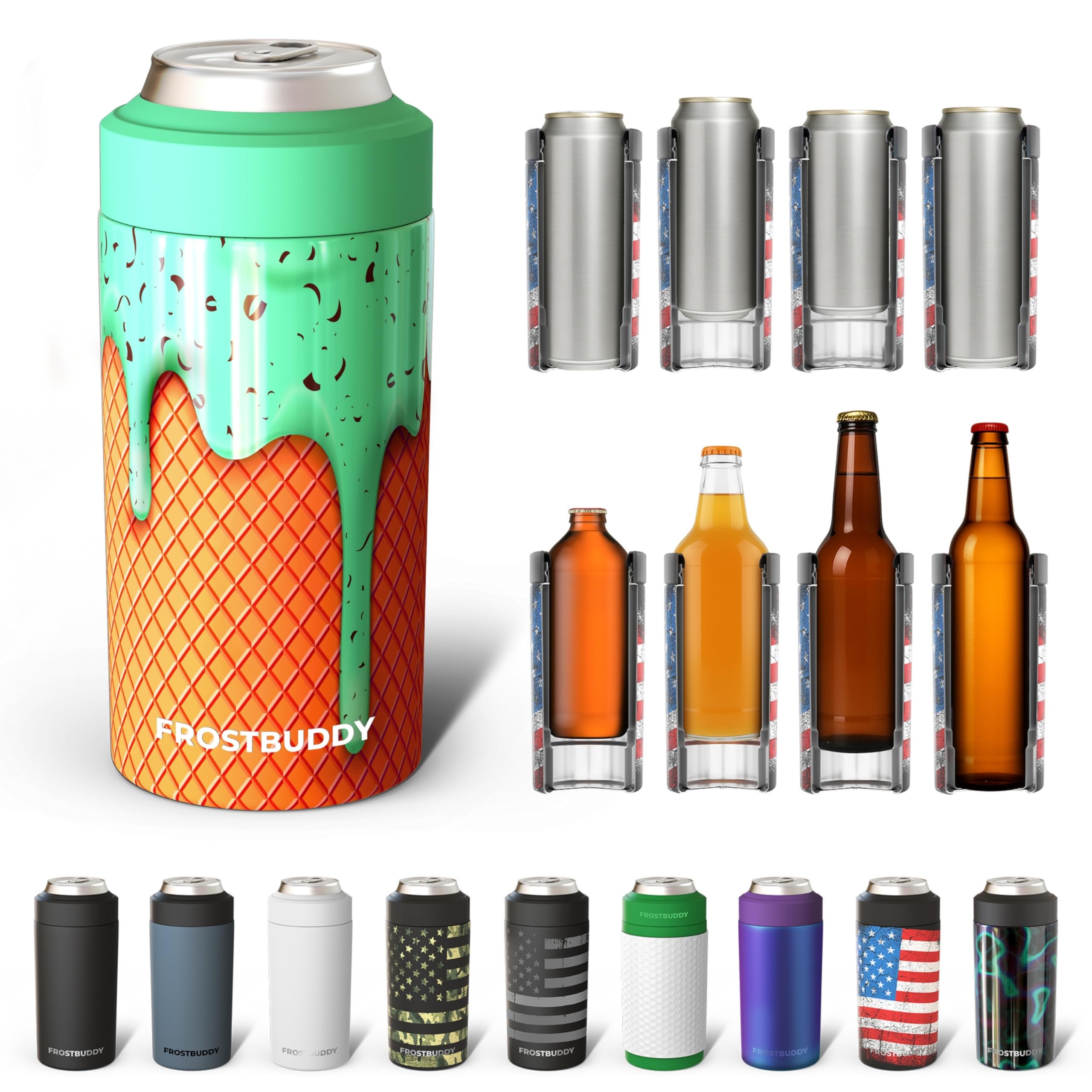 Frost Buddy enfriador universal 12oz: se adapta a latas y mantiene fría la bebida