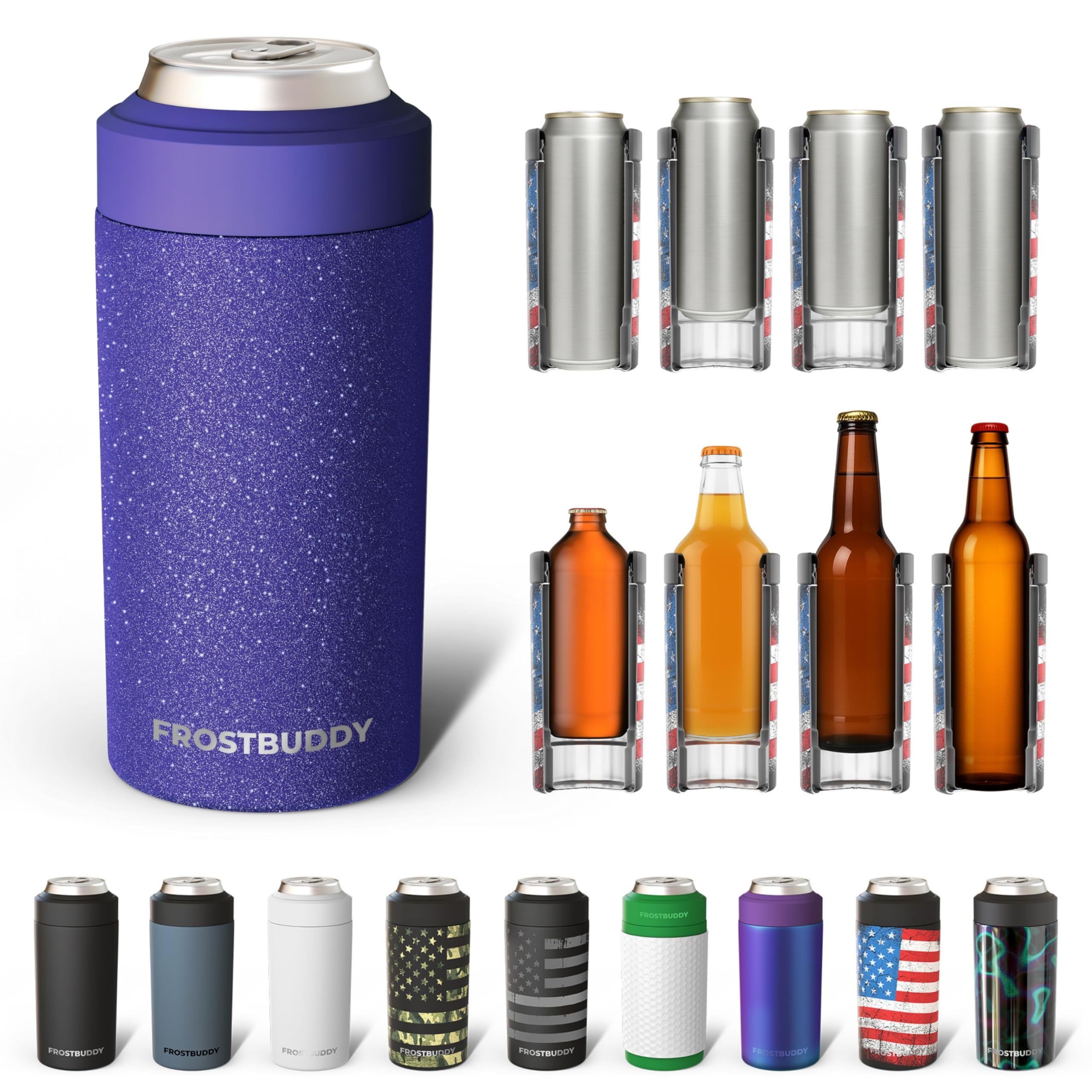 Frost Buddy Universal: lata 12oz con aislante mantiene tu bebida fría por más tiempo.