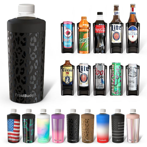 Frost Buddy Universal XL enfriador para latas de 12 onzas mantiene la bebida fría al aire libre