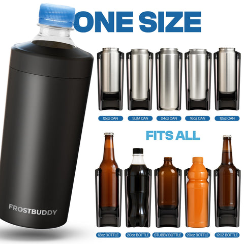 Frost Buddy Universal XL enfriador para latas de 16 onzas conserva la bebida fría durante la salida