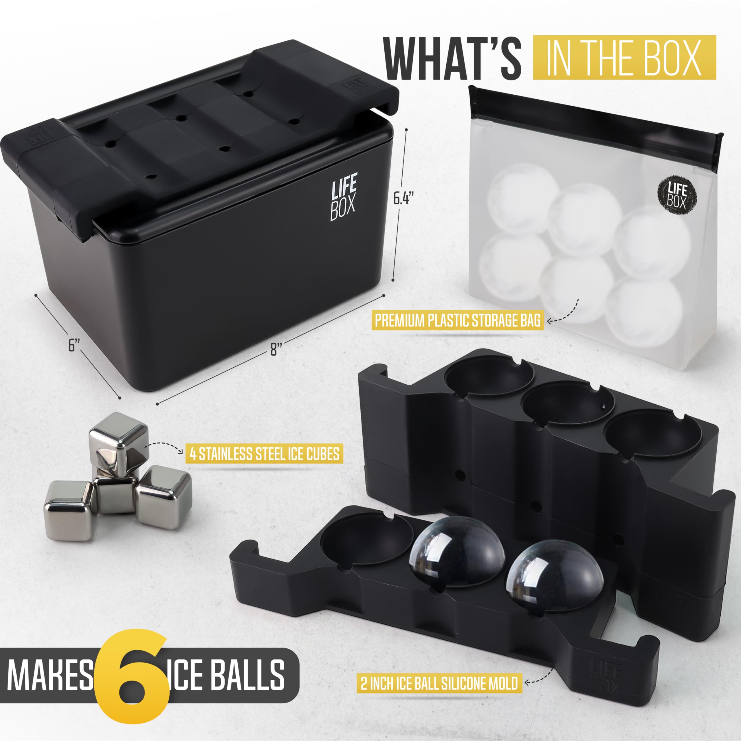 Piedras para whisky de FROZIP LifeBox para enfriar sin agua.