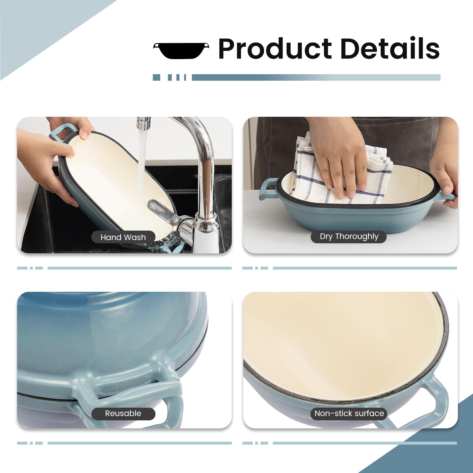 FRRLY diseño en gradiente crema-azul añade estilo a la cocina