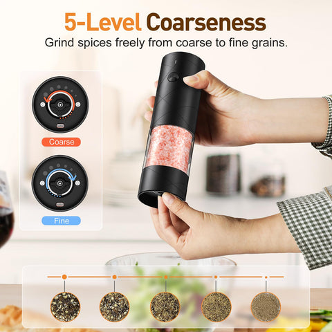 Frtonyi cámara de especias transparente de 100 ml para controlar rellenos.