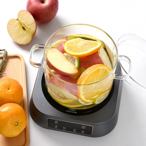 FrutPunch cazo transparente para observar cocción de té o leche