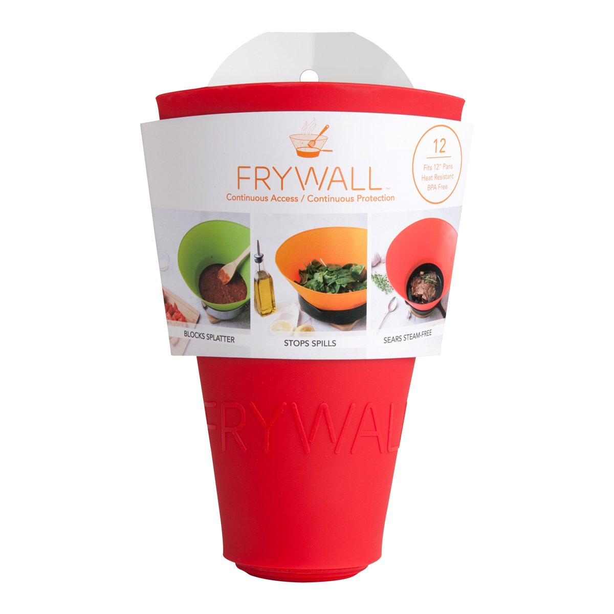 Frywall bloqueo aceite permite vapor para dorar mejor.