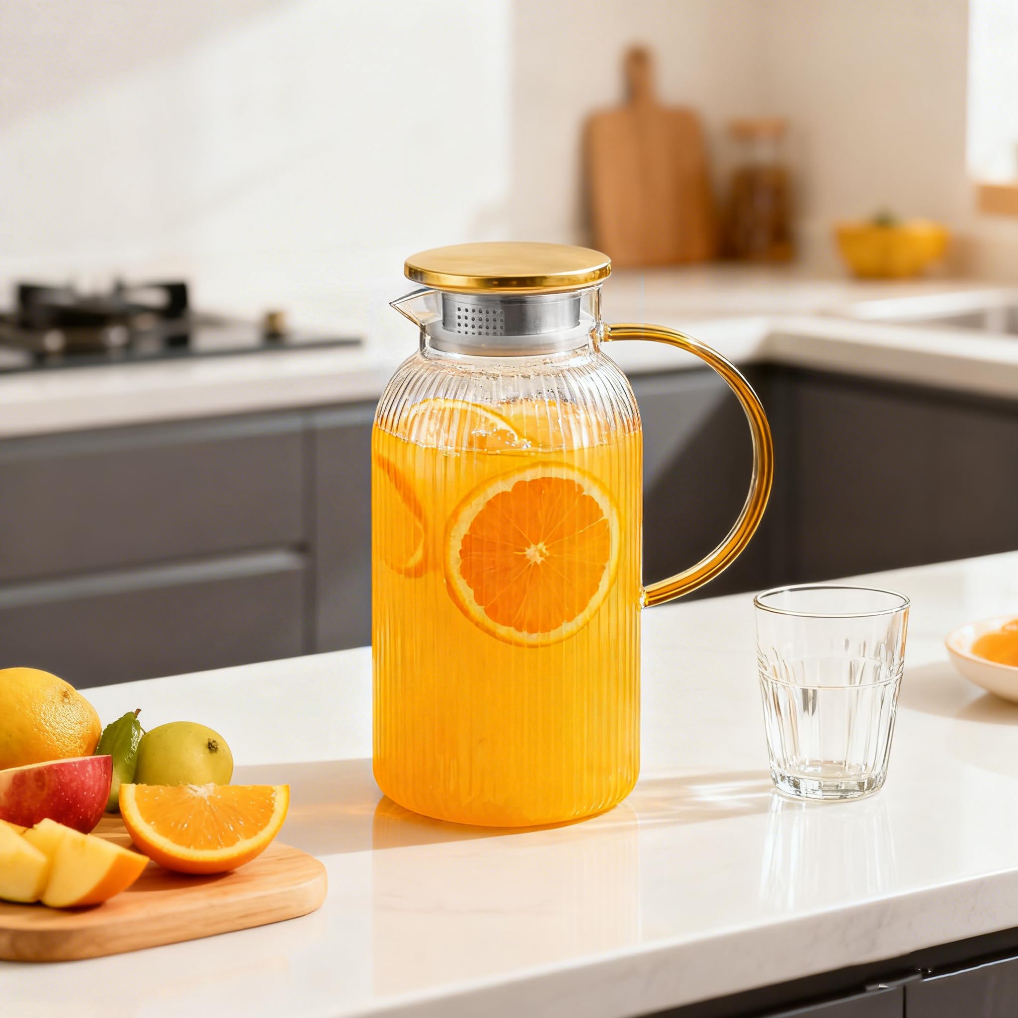 Ftystall Jarra de 2L, ideal para reuniones y servir bebidas.