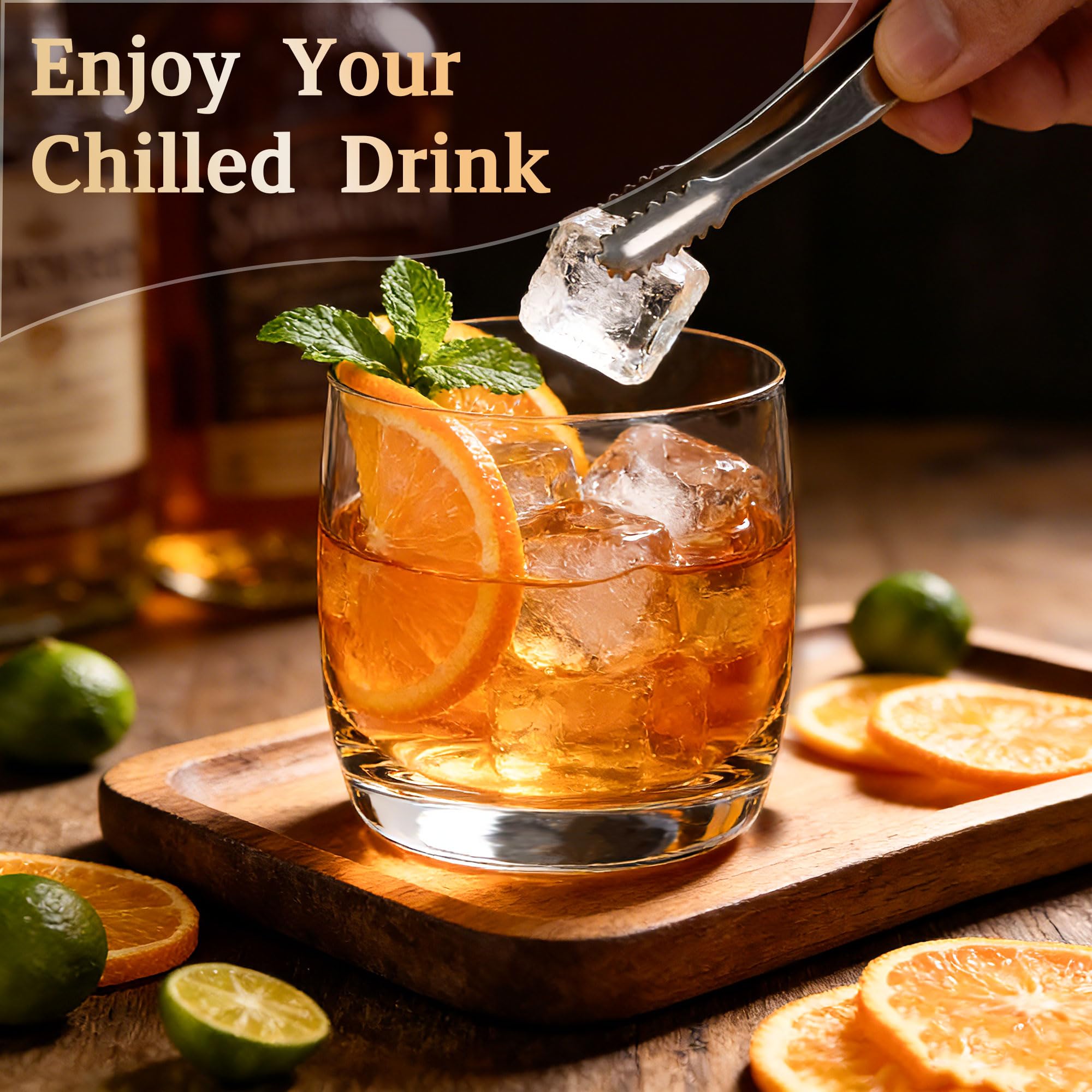 Uso para cócteles de bourbon, whisky o vodka en casa con Ftystall.