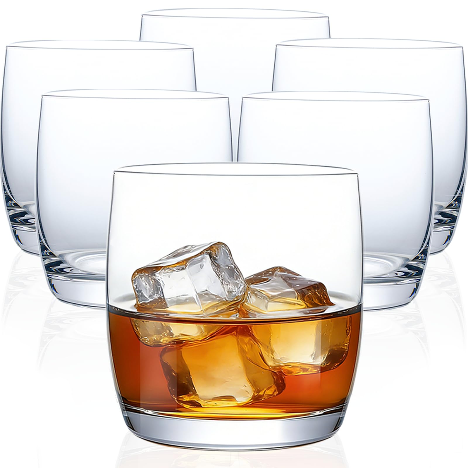 Vaso Ftystall whisky, conjunto de 6, 12 onzas, cristal claro para degustar cócteles.