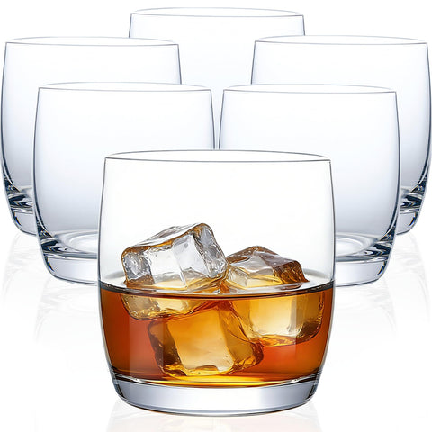 Vaso Ftystall whisky, conjunto de 6, 12 onzas, cristal claro para degustar cócteles.
