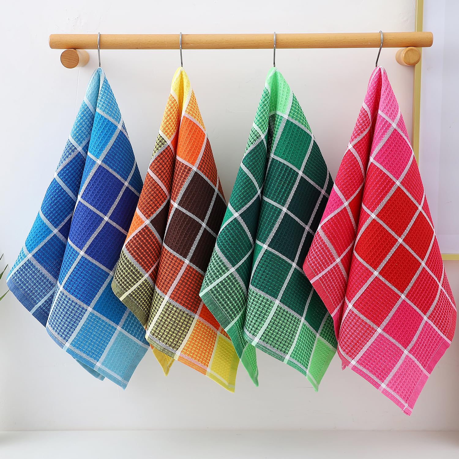 Toallas Fucibt estilo búfalo rosa, decoración y práctica