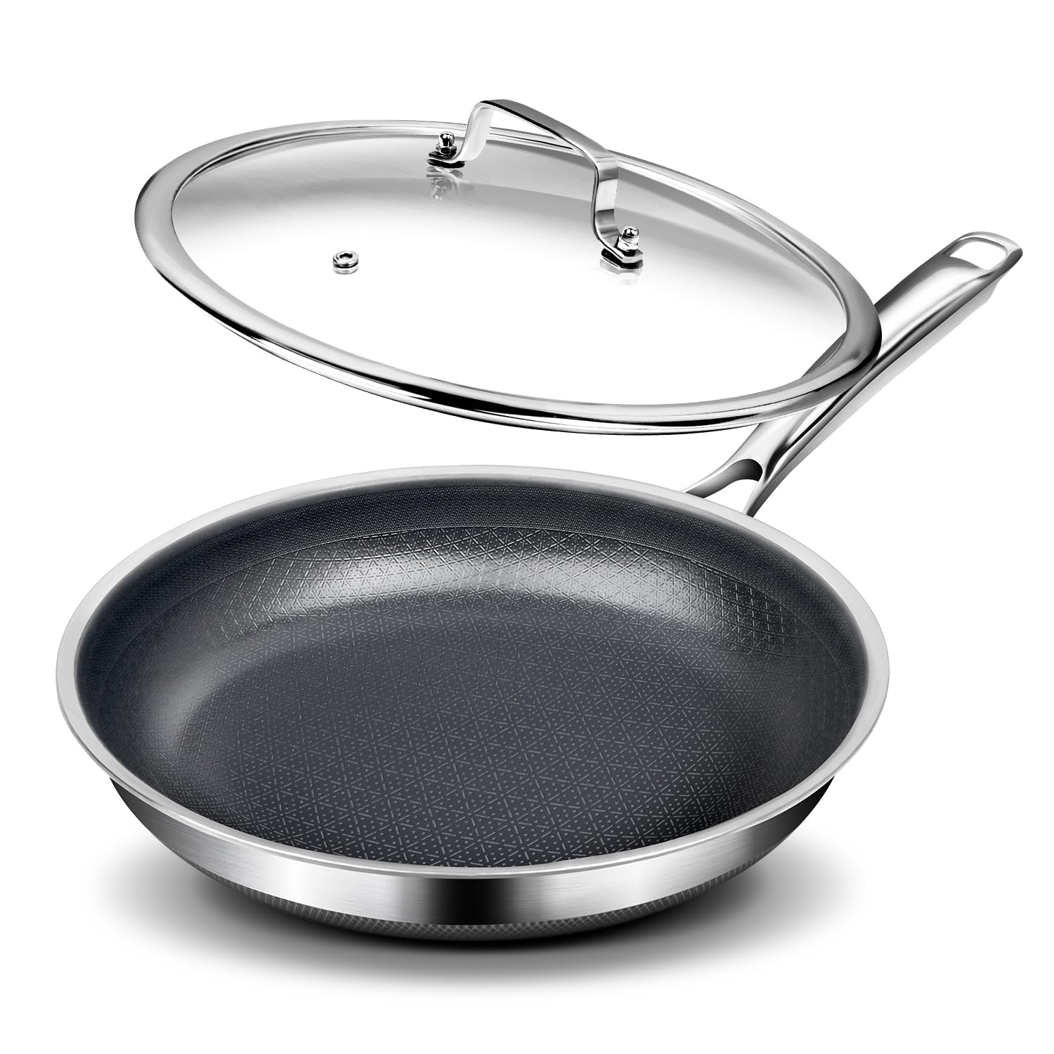 FUDELAI sarten antiadherente 10 pulgadas, ideal para cocinar con menos aceite.