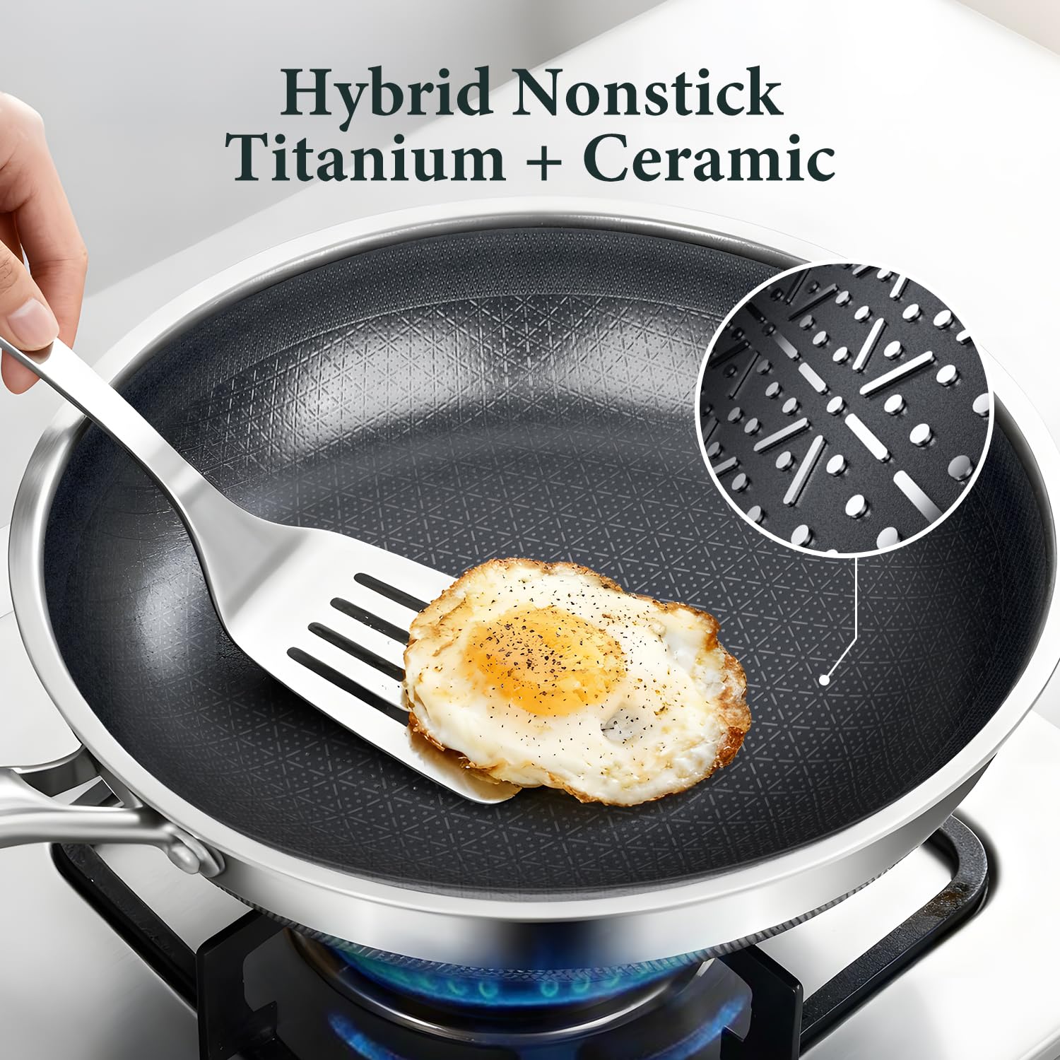 FUDELAI sarten para cocina casera, ideal para huevos y salteados.