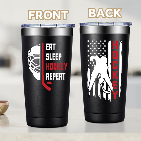 Taza Fufandi Hockey 20oz resistente a la oxidación, adecuada para uso diario.