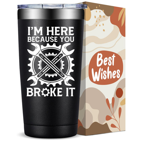 Vaso térmico Fufandi ideal como regalo mecánico y mantiene bebidas a la temperatura