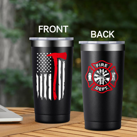 Taza térmica Fufandi con ilustración de bombero, regalo inspirador.