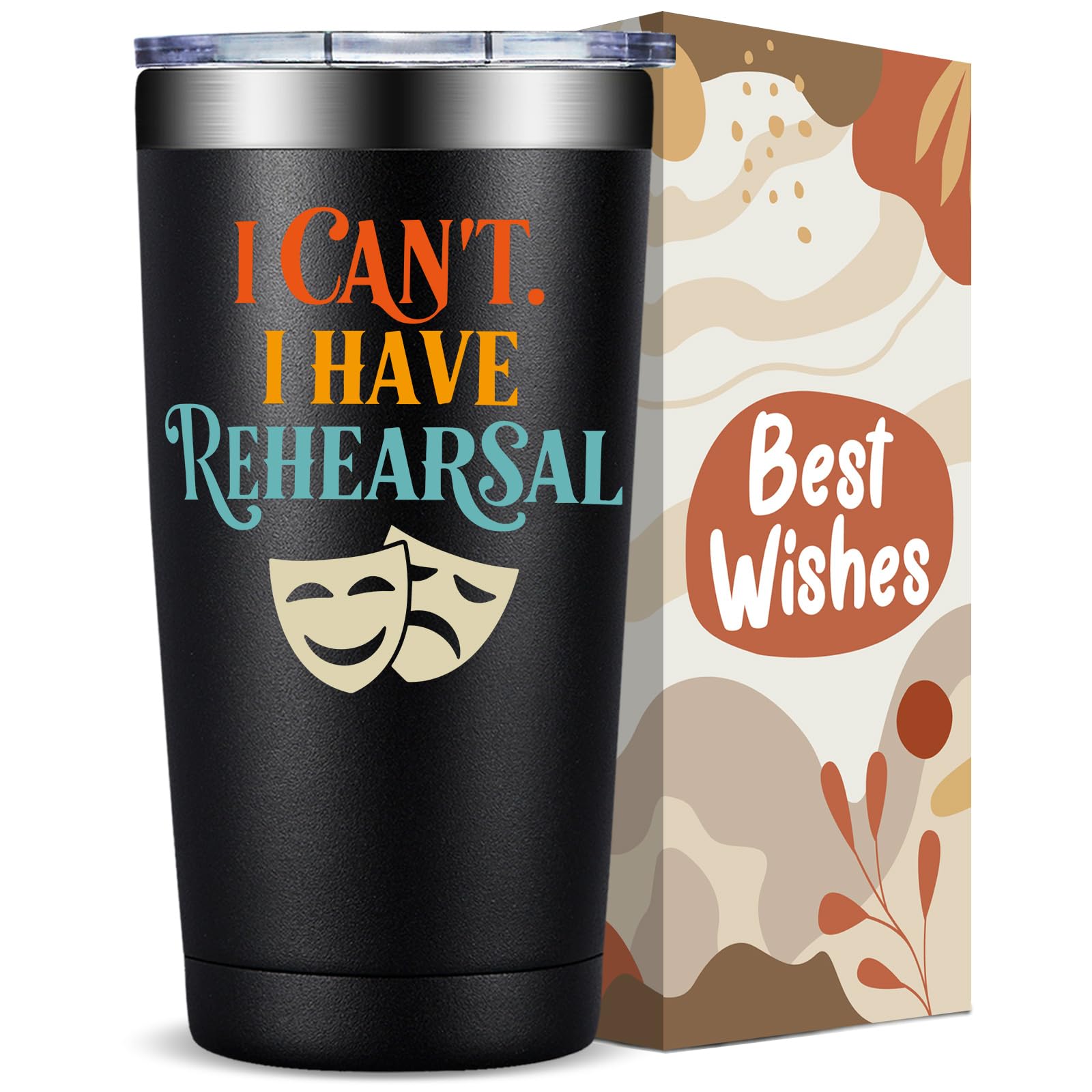 Vaso termo Fufandi con diseño Broadway, ideal para regalo a amantes del teatro.