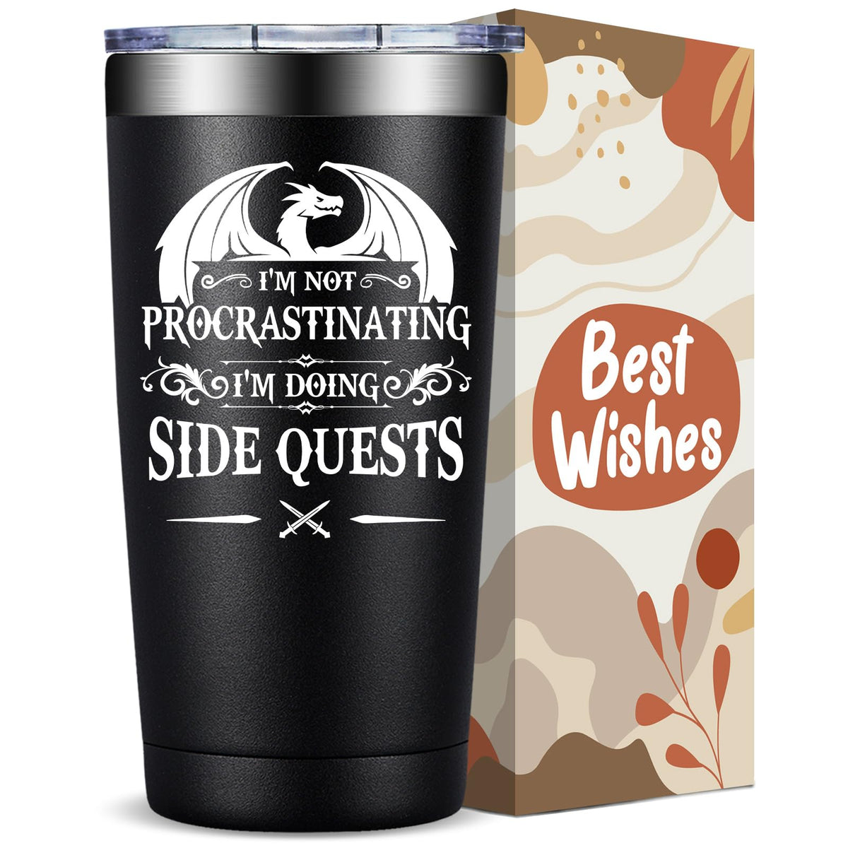 Taza termo Fufandi para Maestro de D&D, mantiene bebidas templadas.
