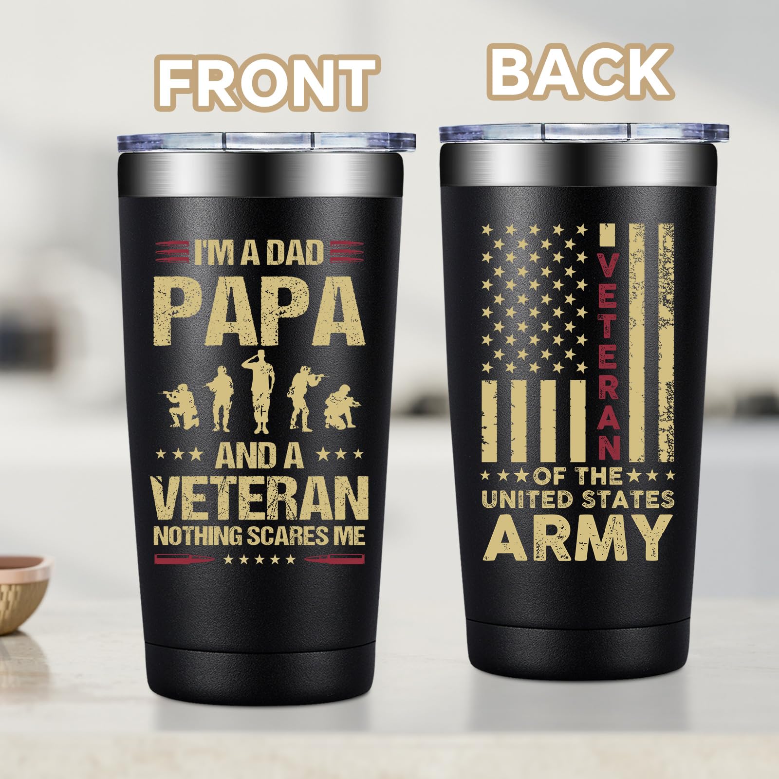 Vaso térmico Fufandi ideal para café, té y otras bebidas.