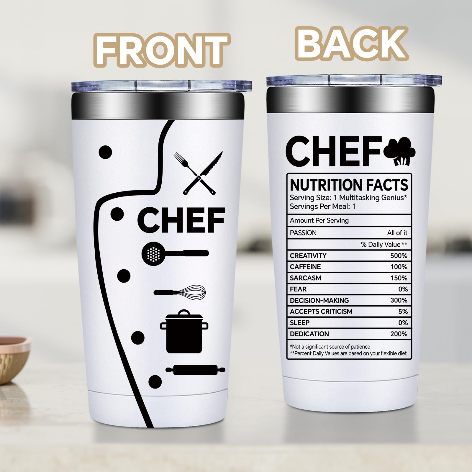 Vaso térmico Fufandi para bebidas frías y calientes, ideal para sesiones largas