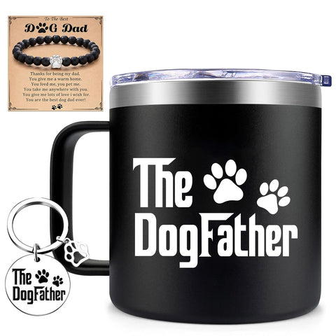 Taza Fufendio papá-perro, cerámica duradera para café diario