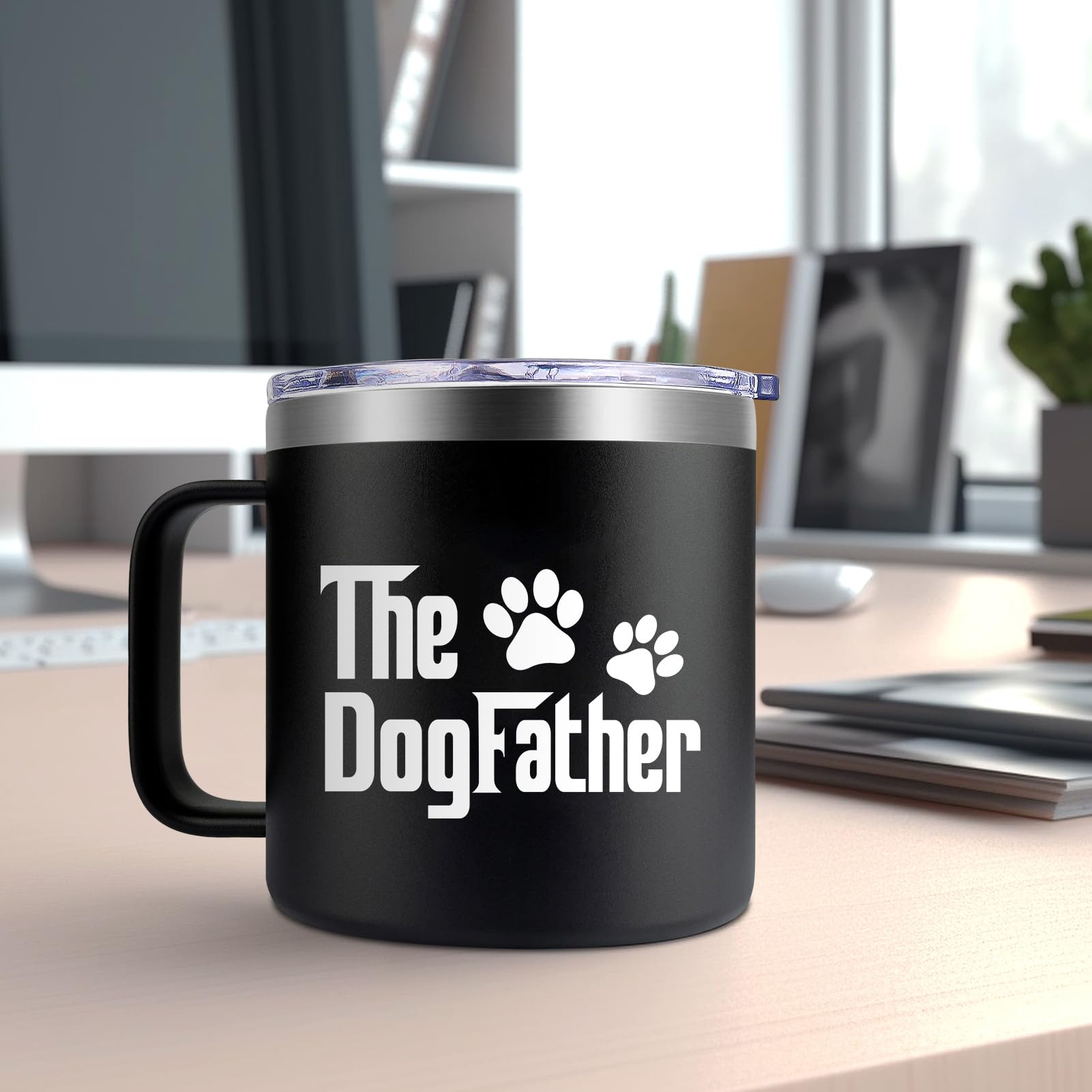 Taza Fufendio papá-perro, diseño práctico para oficina o casa