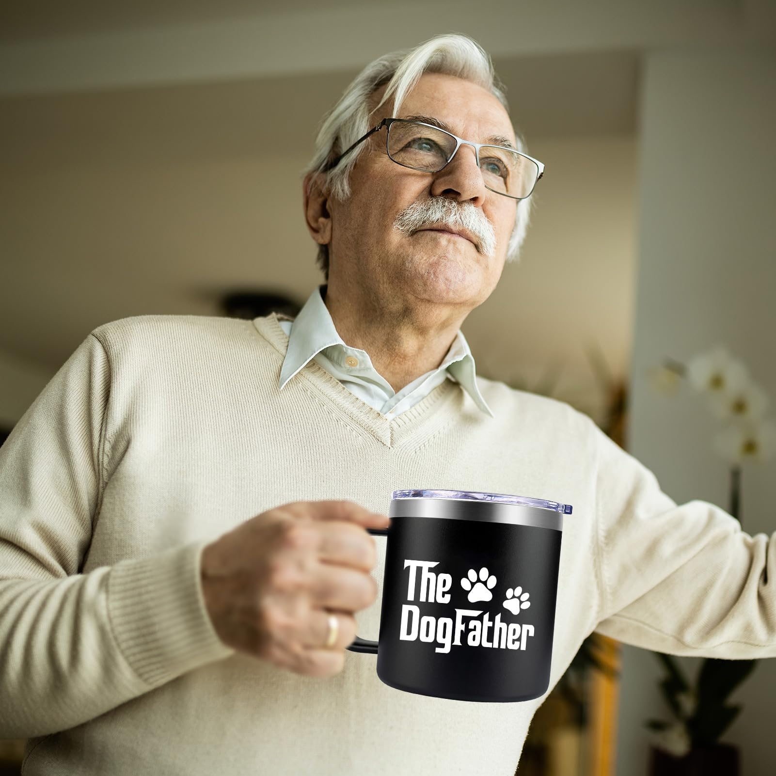 Taza Fufendio papá-perro, uso diario en casa o trabajo