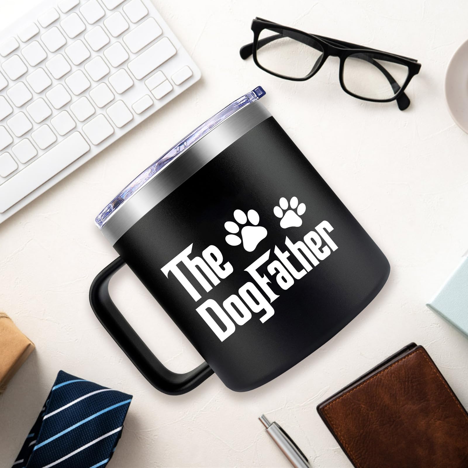 Taza Fufendio papá-perro, uso interior y exterior versátil