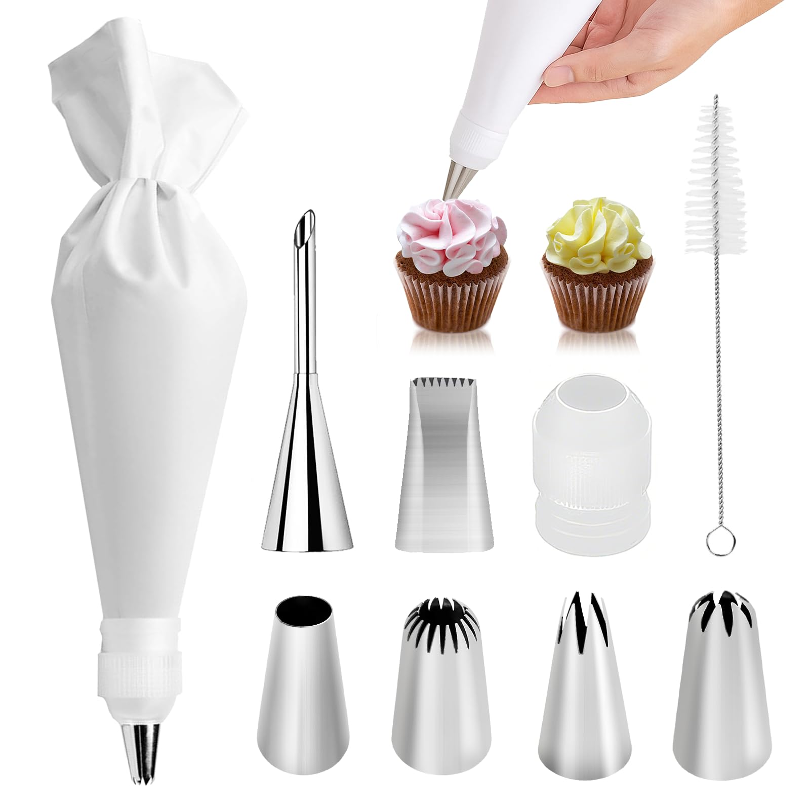 Conjunto FUGVBB de 9 piezas para decorar pasteles con precisión.