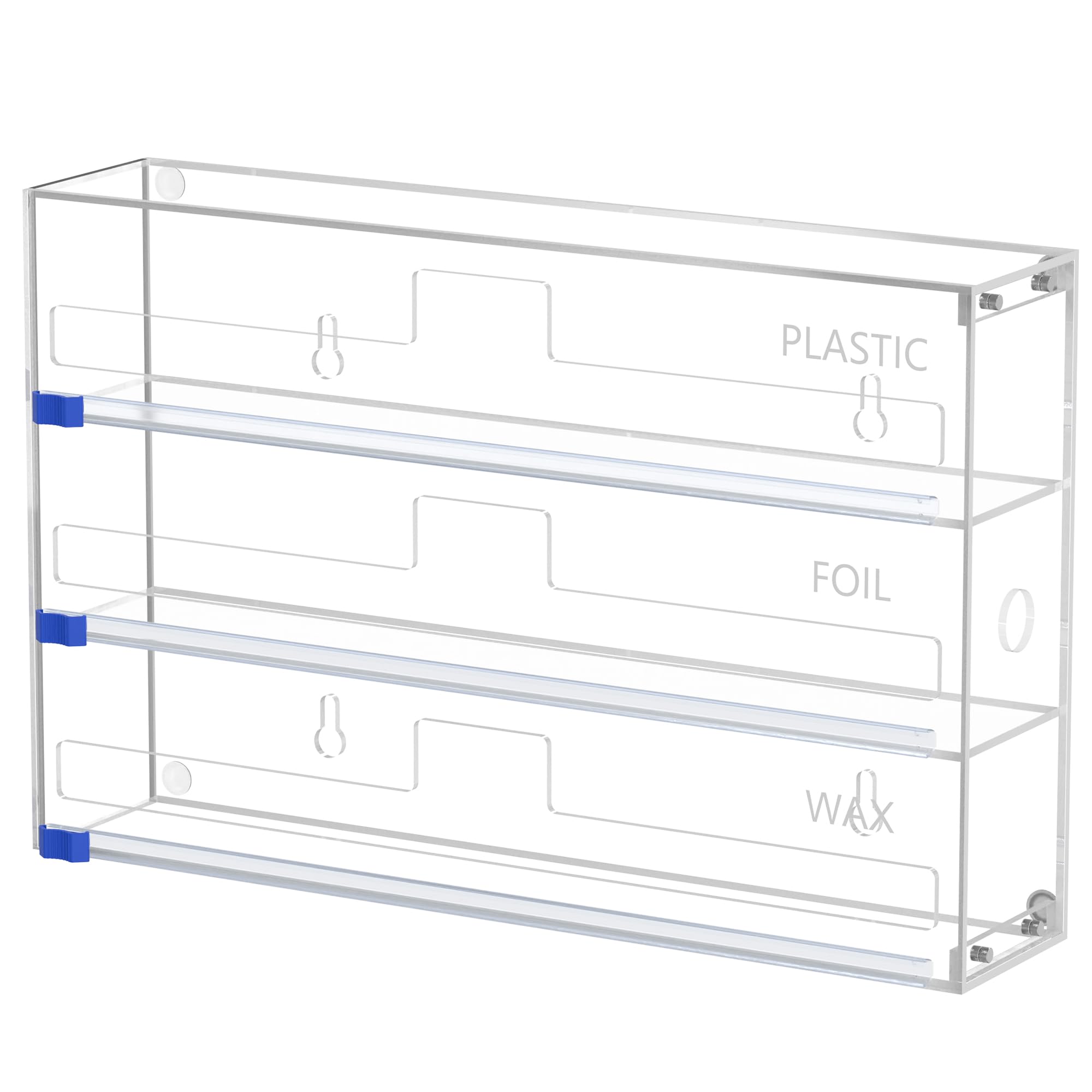 FUKANG Organizador 3 en 1 para film, aluminio y papel, ahorro de espacio.