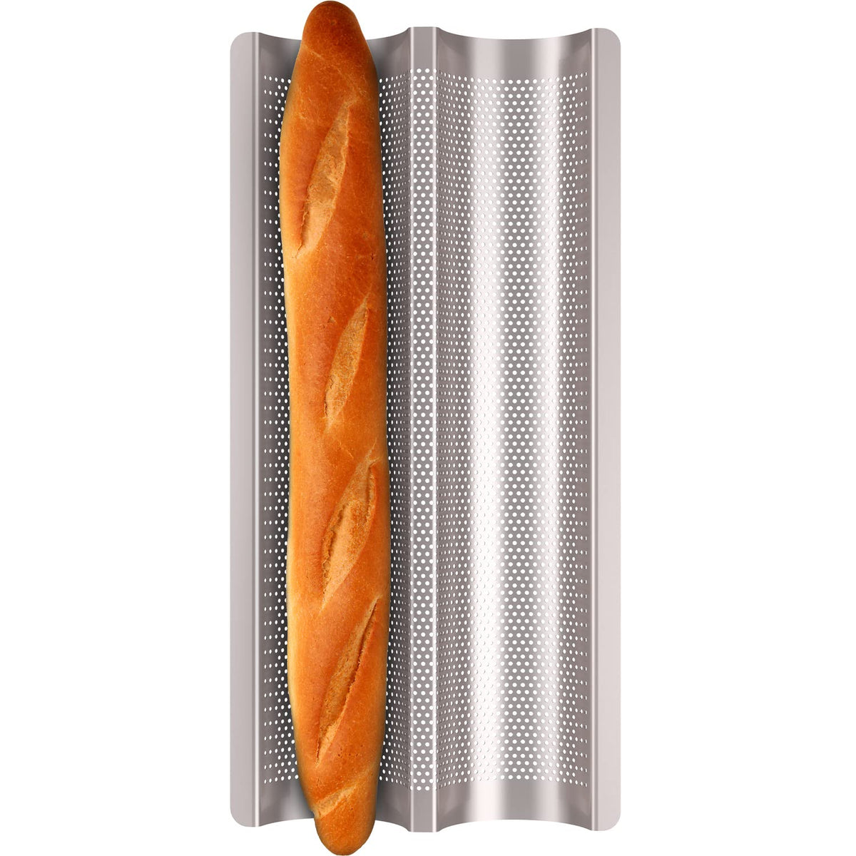 Fulimax bandeja baguette antiadherente para hornear pan de forma fácil y limpia