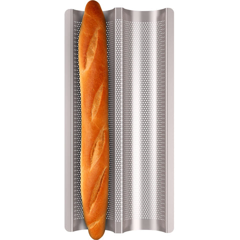 Fulimax bandeja baguette antiadherente para hornear pan de forma fácil y limpia