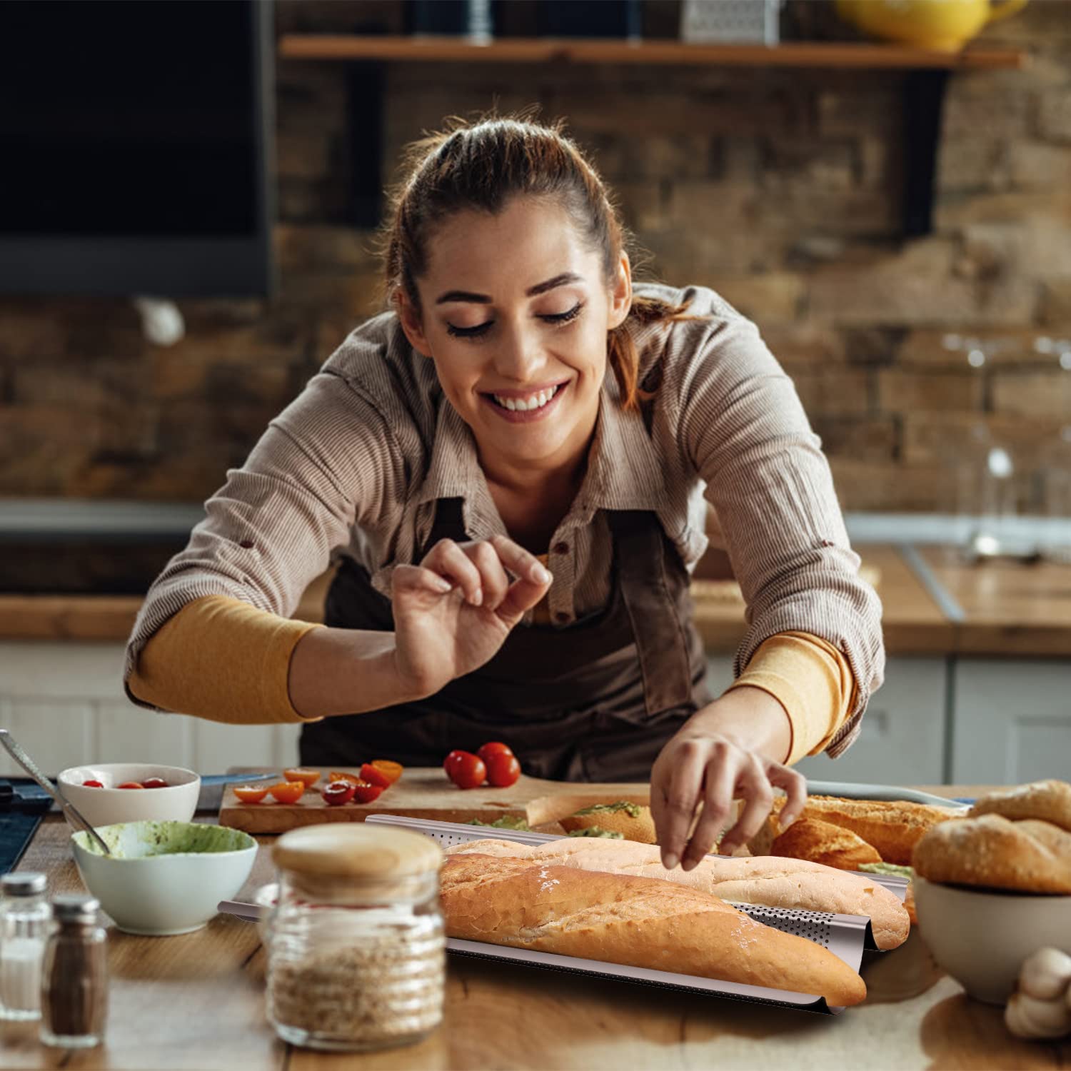 Fulimax bandeja baguette facilita limpieza gracias a superficie antiadherente