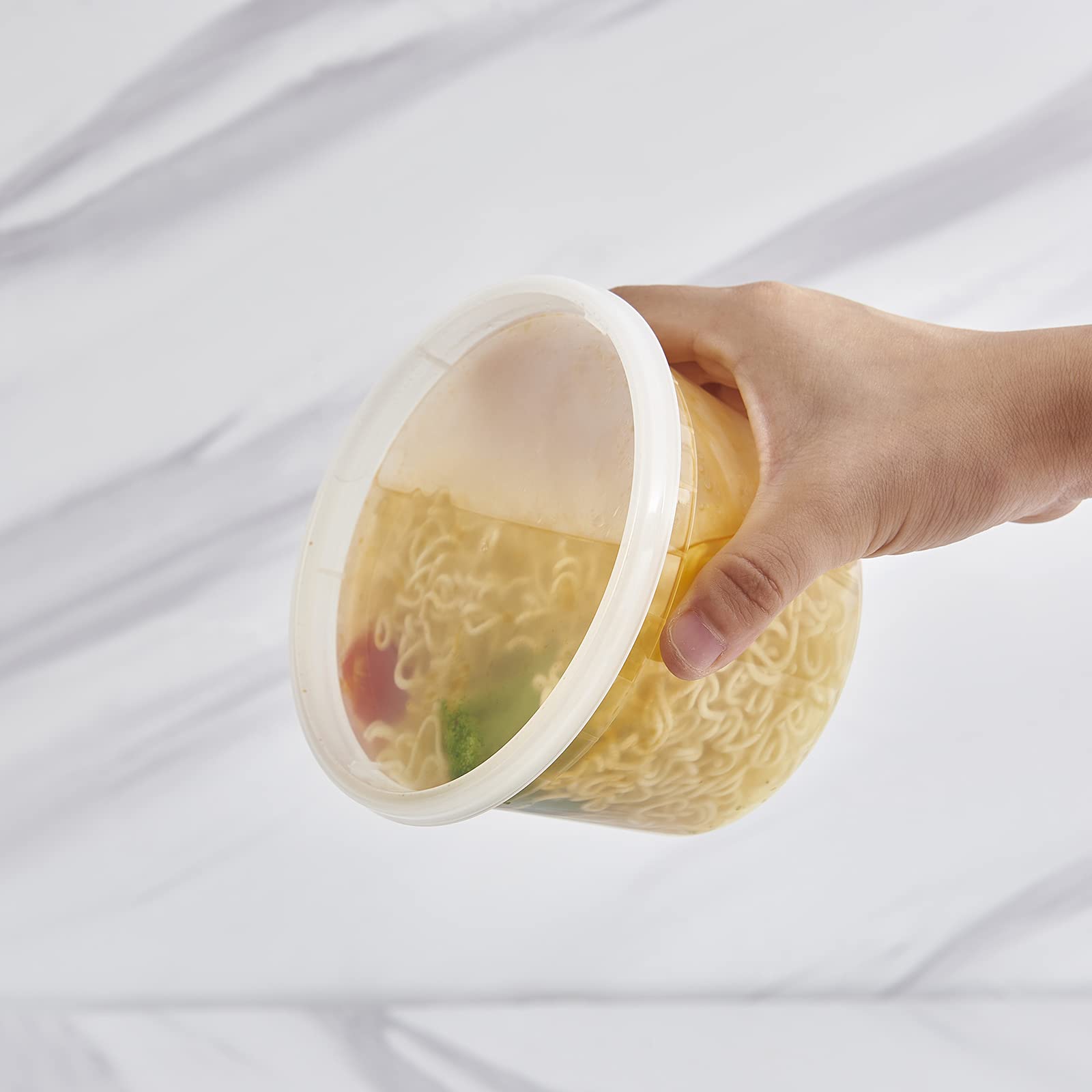 Envases FULING aptos para microondas, congelador y lavavajillas 16oz.