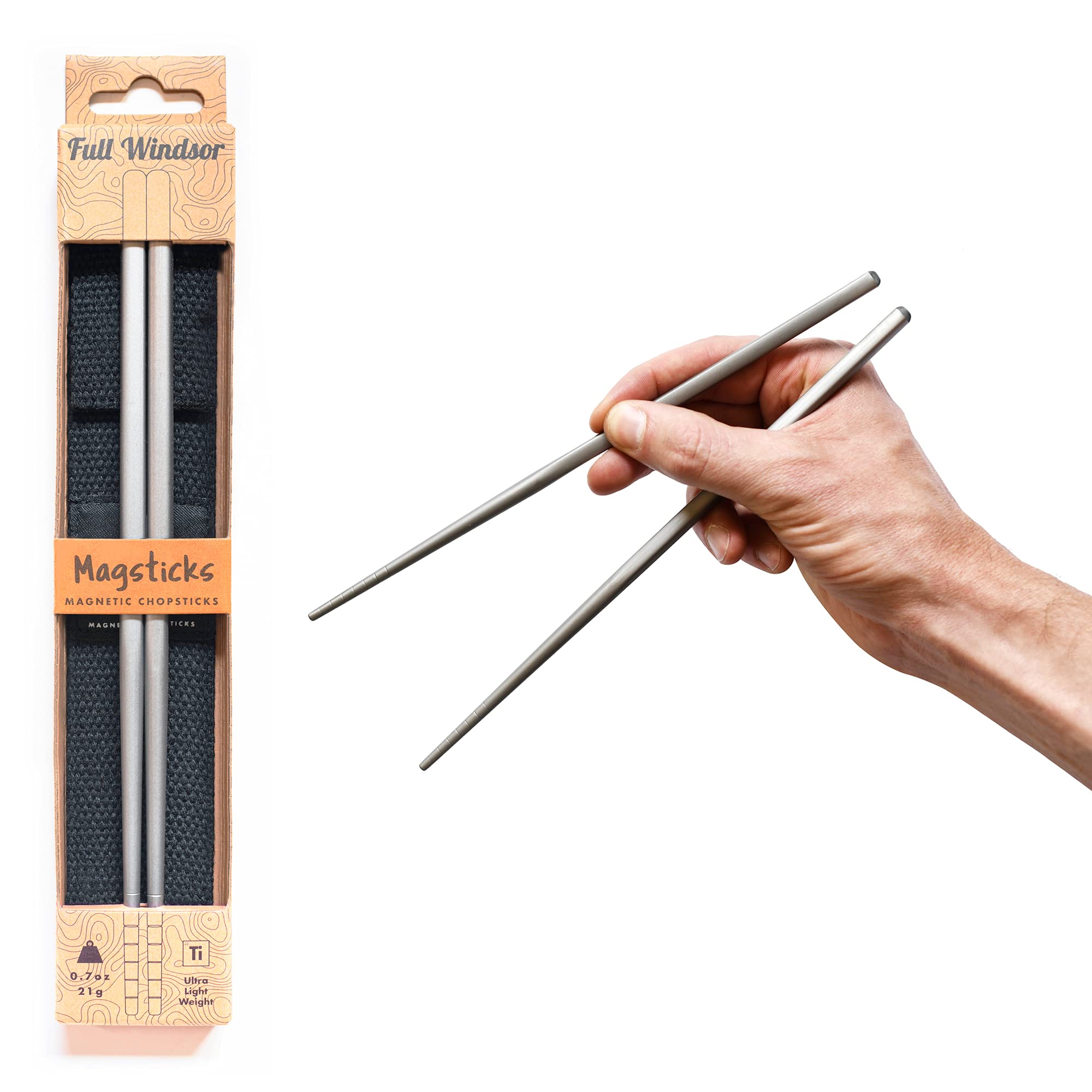 Full Windsor MAGSTICKS, palillos magnéticos con diseño ergonómico para mayor control al comer.